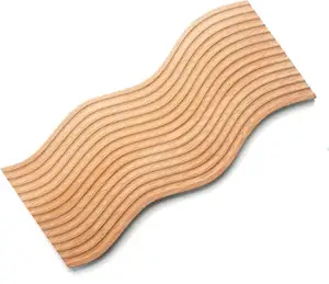 Zig Zag Shape Nueva bandeja de madera para servir comida Plato de diseño único para fiestas de catering y uso doméstico - Product Image 1