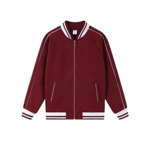 แจ็กเก็ตเบสบอลสำหรับผู้ชายเสื้อแจ็กเก็ตกันหนาวแบบลำลองปกตั้งมีหลายสี - Product Image 6