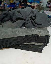 Pull-over Vintage personnalisé lourd avec fermeture éclair et lavage à l'acide Sweats à capuche courts Boxy pour hommes en polaire vierge unie - Product Image 6