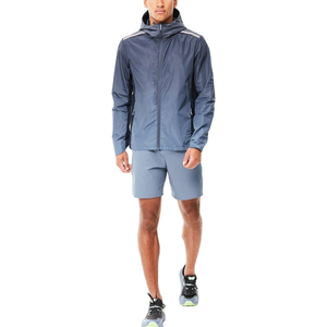 Custom Windbreaker Sudadera con capucha Pantalones cortos Conjunto Bajo MOQ Unisex Dos piezas High Street Tallas grandes Conjuntos de chándal Conjuntos Precio al por mayor - Product Image 6