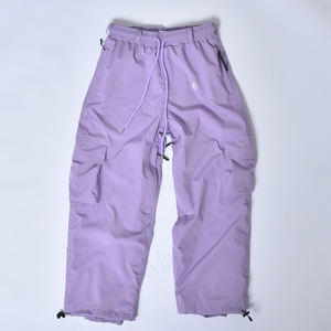 2025 gros personnalisé unisexe Baggy pantalon décontracté surdimensionné ample grande taille pantalon respirant Ski ensemble fermeture éclair coupe-vent - Product Image 1