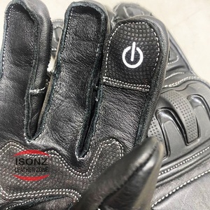 Guantes de moto transpirables guantes de moto de cuero guantes de carreras - Product Image 4