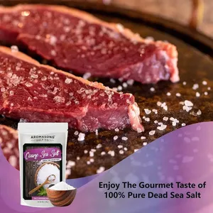 เกลือที่กินได้หยาบเป็นพิเศษฉลากส่วนตัว13ออนซ์ธรรมชาติและบริสุทธิ์สำหรับทำอาหารผลิตในสหรัฐอเมริกา MOQ ต่ำ - Product Image 4
