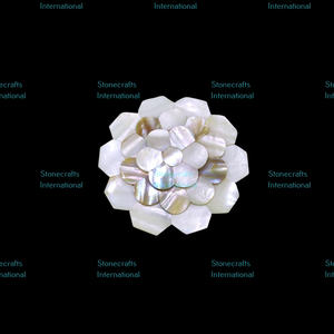 Espejo MOP Premium moderno Espejo de tamaño pequeño con marco de nácar para decoración elegante de oficina en casa y boutique - Product Image 3