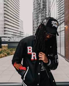 Fabricant OEM Veste universitaire de haute qualité pour hommes, manches en cuir brodé de chenille, veste universitaire Letterman de baseball personnalisée - Product Image 3