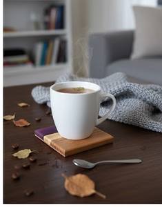 Handicraft Home Top Selling Luxury Designer Epoxy Square <b>Walnut</b> Coasters Eco-Friendly Durable Heat Resistant 8mm Thick for - Product Image 2