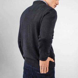 เสื้อสเวตเตอร์ถักแบบสวมหัวของผู้หญิงเสื้อสเวตเตอร์ถักแบบสวมหัวมีซิปครึ่งตัวสำหรับฤดูหนาวโลโก้ออกแบบได้ตามต้องการ - Product Image 3