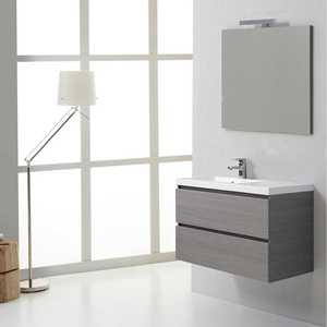 Mueble de Baño Miami de 90 cm con Cajones y Bañera a la Izquierda, Juego de Muebles de Baño - Product Image 1