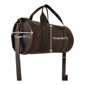 Sac de voyage en cuir huilé marron pour homme, grande capacité, durable, vente en gros, doublure en polyester luxueuse, portable - Product Image 4