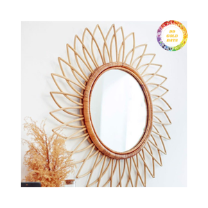 Vente en gros Miroir en rotin-Miroir mural Décorez votre maison avec le matériau durable au Vietnam à bon prix - Product Image 2