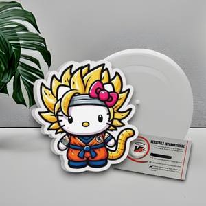 แผ่นแม่เหล็กอะคริลิคติดขนตาปลอมลายดอกไม้ หัวใจ ผีเสื้อ ยี่ห้อส่วนตัว รุ่น Hello Kitty ใช้ซ้ำได้ เป็นมิตรกับสิ่งแวดล้อม อุปกรณ์เสริมความงามสำหรับต่อขนตา - Product Image 2