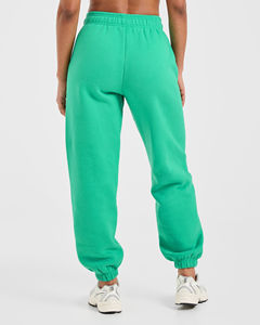 Logo personnalisé vert course femmes surdimensionné joggers éponge polaire doux au toucher tissu femmes pantalons de survêtement femmes pantalons et pantalons - Product Image 2