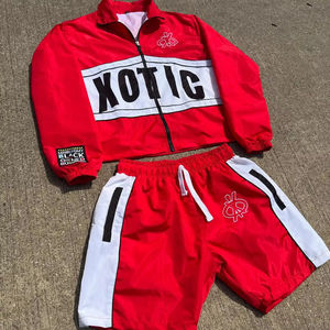 Ropa de calle bordada con logotipo personalizado de fábrica, chándal de 2 piezas para hombre, Conjunto de jogging para hombre, ropa deportiva, conjuntos de talla grande para hombre - Product Image 1