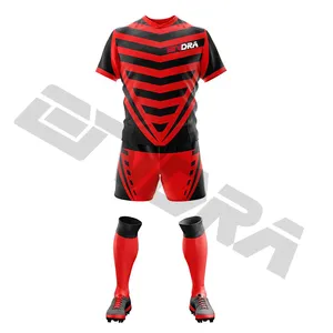 Groothandel Hete Verkoop Thai Kwaliteit Club En Nationale Team Voetbal Jersey Kits 100% Polyester Voetbal Uniform Set