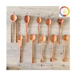 Juego de Cucharas de Madera Ecológicas para Cocina Casera, para Cocinar, Remover, Freír y Hornear - Product Image 2