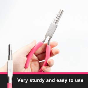 Pince de fabrication de caution en acier au carbone de haute qualité 3 étapes boucle de fil boucles de fabrication de bijoux 5mm 7mm 10mm outil d'artisanat de pliage de fil - Product Image 4