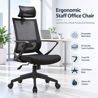 Chaise de bureau de direction de luxe, chaise ergonomique à dossier haut avec un design confortable de qualité supérieure pour les PDG, les managers et les bureaux professionnels