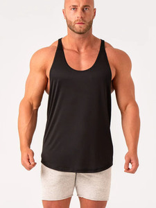 Hot Selling Custom Bodybuilding Stringer Tank Tops <b>Mens</b> Gym <b>Singlets</b> Cotton Activewear Fitness Wear Vest Muscle Sleeveless Shirt - Product Image 6