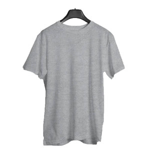T-shirt à col rond pour hommes de haute qualité 100% coton coupe ajustée impression numérique personnalisée Logo tissu tricoté à haute distance motif solide - Product Image 4