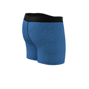 Calzoncillos bóxer deportivos de corte medio para hombre, 15/6 pulgadas, azules, de algodón y elastano tejido, talla XL - Product Image 2