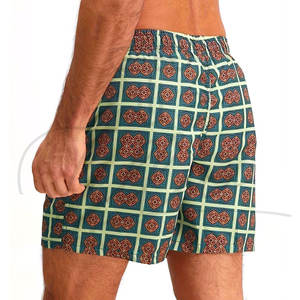 Shorts de plage sportifs pour hommes 100% polyester avec impression numérique anti-froissement Maillots de bain d'été - Product Image 6