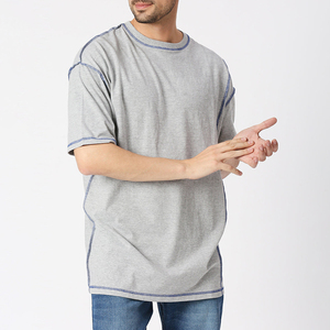 T-shirt de sport en coton pour homme, coupe classique, respirant, manches courtes, tee-shirt de fitness, logo personnalisé, haute qualité, couleurs personnalisées - Product Image 4