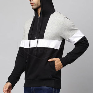 Sweat à capuche à demi-fermeture éclair pour hommes 100% coton Design personnalisé Sweat à capuche à demi-fermeture éclair léger de qualité supérieure pour hommes - Product Image 4