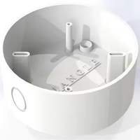 Caja de Conexiones Universal para Cámaras CCTV, Carcasa de Plástico para Montaje en Techo, Accesorio de Instalación Impermeable para Cámaras Domo y Bullet