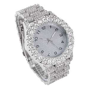 Custom <b>Square</b> Antique Fashion Mechanical Movement 41mm Glass Stainless Steel Iced Moissanite Diamond <b>Watch</b> Hip Hop Business - Product Image 4