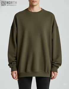 Vente en gros de pulls unis personnalisés Premium 100% coton Sweat-shirt imprimé graphique brodé vêtements de luxe broderie de style personnalisé - Product Image 5