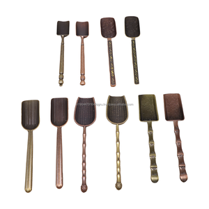 ร้อนขายโบราณด้ามยาวพลั่วออกแบบโลหะน้ําตาลช้อนชากาแฟ - Product Image 1