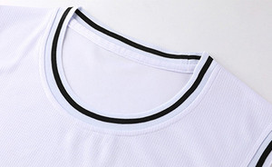 Camiseta de baloncesto con logotipo personalizado de poliéster para hombre, camiseta de baloncesto en blanco para mujer, camiseta sin mangas blanca, conjuntos de uniformes deportivos de secado rápido al por mayor - Product Image 3