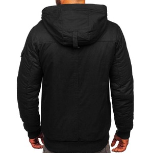 Chaqueta térmica gruesa informal para hombre, Abrigo con capucha polar bordado Cargo - Product Image 2