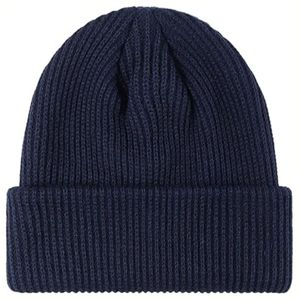 Gorro de invierno de alta calidad Gorro de calavera cálido con logotipo personalizado con tela alta - Product Image 1