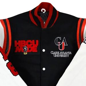 Chaqueta Universitaria Clark Atlanta Panthers 1988 con Mangas de Lentejuelas, Ropa Universitaria Personalizada HBCU, Prenda Tejida Unisex al por Mayor - Product Image 6