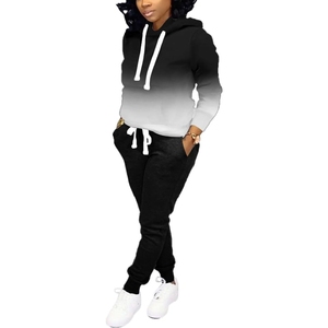 Custom Color Sublimation Printed Winter Hooded Streetwear Solid Eco-Friendly Breathable Lightweight 100% <b>Polyester</b> <b>Tracksuit</b> - Product Image 3