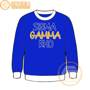Sudadera de lana de algodón Sigma Gamma Rho personalizada de alta calidad, Jersey bordado, chaqueta para mujer, ropa griega, estilo de hermandad - Product Image 2