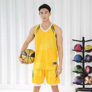 เซ็ตเสื้อบาสเก็ตบอลสำหรับผู้ใหญ่เสื้อ100% โพลีเอสเตอร์ตาข่ายโพลีเอสเตอร์ออกแบบได้ตามต้องการสำหรับ2025 - Product Image 3