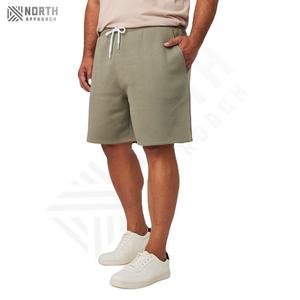 Pantalones Cortos Deportivos de Algodón 100% para Hombre, Ropa Deportiva Informal para Correr, Secado Rápido, Logotipo Personalizado, Transpirable, con Cordón - Product Image 3