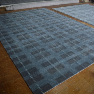 Alfombra de tartán escocés, alfombra a cuadros con mechones a mano, corte de bucle, personalizar la decoración del hogar, alfombra para suelo de ático - Product Image 4