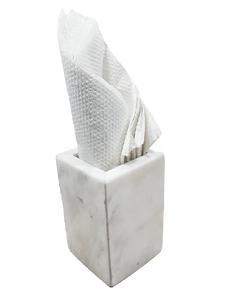 Servilletero ligero de mármol al por mayor para Decoración de mesa con colores y tamaños personalizados para hoteles con 3x3x10 pulgadas - Product Image 1