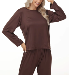Hecho en Pakistán, venta al por mayor, alta calidad, personalizado, vestido de dormir para mujer, pijama, traje de noche, patrón sólido - Product Image 5