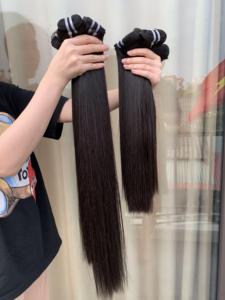 Cuticle Aligned Straight Silky Smooth Vietnamese <b>Human</b> Hair Extension Remy Hair Hair Weaving <b>Wig</b> - Product Image 1
