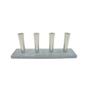 Bougeoir de l'Avent en métal en fer en vrac en gros Design élégant avec finition grise pour la maison et la décoration d'éclairage de fête de Noël - Product Image 4