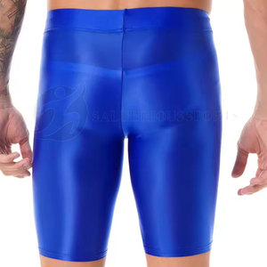 Short uni en spandex/polyester à séchage rapide pour hommes avec short de compression en tissu personnalisable à vendre - Product Image 4