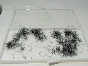 NQ tối màu đen cao cấp <span class=keywords><strong>Mink</strong></span> lông mi mở rộng handmade Vegan Mega khối lượng lông mi với thuận tiện tái sử dụng Applicator - Product Image 4