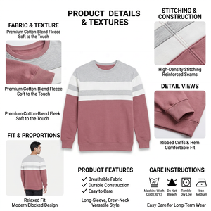 MS-INDUSTRIES Unisex Cotton Hoodies Sweatshirts Polyester Sublimation Blanks Crewneck Custom Logo Print Design Embroidery - Product Image 4