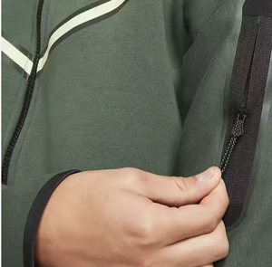 ชุดวอร์มผู้ชายผ้าฝ้ายฟลีซ 100% หนัก 300 กรัม แห้งเร็ว ระบายอากาศดี สีพื้น ทรงปกติ ขายส่ง สำหรับฤดูหนาว - Product Image 3