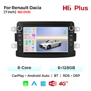 MEKEDE Autoradio Multimediale con Car-play e Android <span class=keywords><strong>Auto</strong></span>, WiFi, FM, GPS, Schermo Touch da 7 Pollici per Renault <span class=keywords><strong>Dacia</strong></span> - Product Image 2