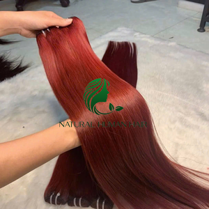 Nouvelle trame extension de cheveux populaire 100% remy Extensions de cheveux humains trame sans couture Remy machine cheveux trame liée à la main - Product Image 2